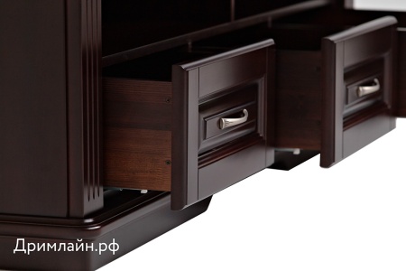 Тумба Dreamline под ТВ Палермо с ящиками ясень-орех светлый 156х53х60