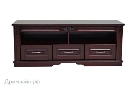 Тумба Dreamline под ТВ Палермо с ящиками ясень-орех светлый 156х53х60