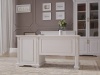 Стол Dreamline руководителя Палермо (1 тумба) ясень-беленый дуб 146х60х75,3