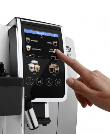 Кофемашина DeLonghi Dinamica Plus ECAM380.85.SB серебристый/черный в магазине «На диване» в Санкт-Петербурге  — Выгодная цена